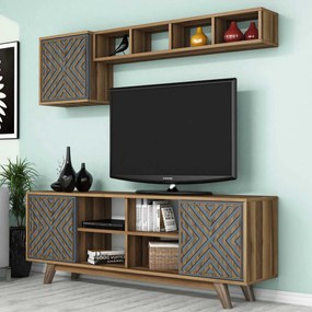 Móvel de TV Inci – Nogueira – 160 cm x 56,2 cm x 35 cm