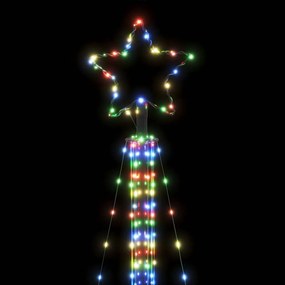 LED Árvore de Natal 525 LEDs Coloridos 302 cm