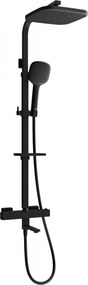 Mexen CQ33 conjunto de banho-duche com chuveiro e misturadora termostática, preto - 779103395-70