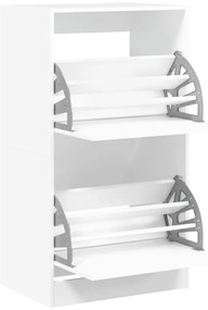 Sapateira c/ 2 gavetas articuladas 60x42x108 cm branco
