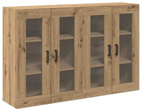 Gabinetes de Parede - 2 peças em Carvalho Artesão 69,5 x 34 x 90 cm