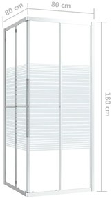 Cabine de duche ESG 80x80x180 cm