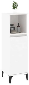 Armário casa de banho 30x30x100 cm derivados de madeira branco
