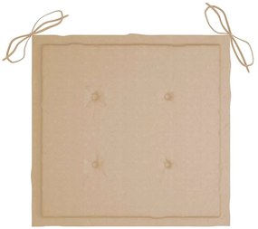 Cadeiras de jantar jardim c/ almofadões 3 pcs madeira acácia