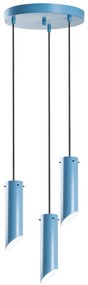 Candeeiro de Teto Kesik – Azul Claro – Diâmetro 40 cm