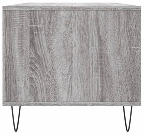 Mesa de centro 90x49x45 cm derivados de madeira cinzento sonoma