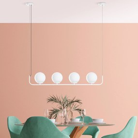Chandelier Faruk – Branco – 15 cm x 100 cm x 15 cm