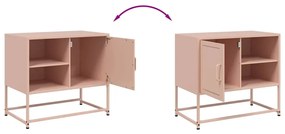 Móvel de TV 68x39x60,5 cm aço rosa
