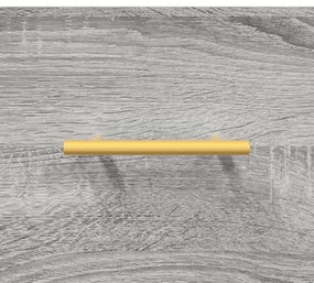 Mesa cabeceira 40x35x47,5 cm derivados madeira sonoma cinza
