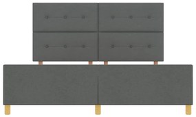 Cama vidaXL Cinza Escuro 180x200 cm em Tecido