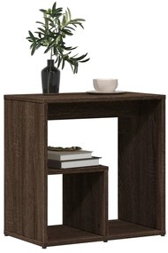 Mesas apoio 2pcs 50x30x50cm derivados madeira carvalho castanho