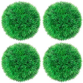 Bolas de buxos artificiais 4 pcs 12 cm