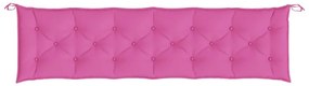 Almofadão p/ banco de jardim 200x50x7 cm tecido rosa