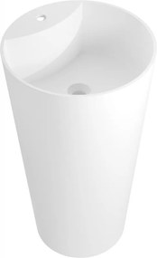 Mexen Onyx-02 lavatório independente de conglomerado 45 x 45 cm, branco mate - 26544500