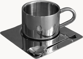Chávena de café com pires e colher Shiloh, conjunto de 3