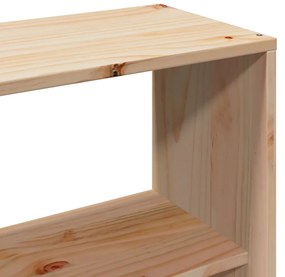 Cama com estante sem colchão 200x200 cm pinho maciço