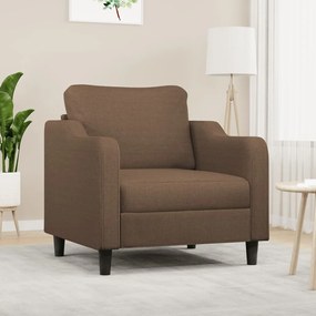 Poltrona 60 cm tecido castanho