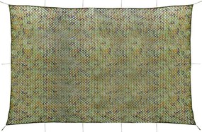 Rede de camuflagem com saco de armazenamento 6x7 m verde
