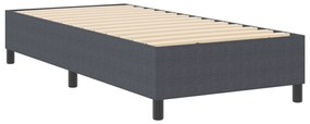 Cama Box Spring vidaXL Cinza Escuro Solteiro Tecido de Corduroy