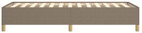 Estrutura cama sem colchão 90x200 cm tecido cinza-acastanhado