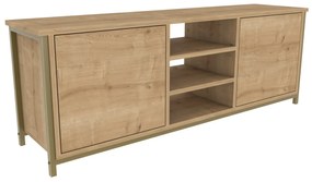Móvel TV Otis – Carvalho Dourado – 140 cm x 35,3 cm x 50,8 cm