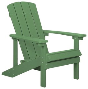 Cadeira de jardim verde ADIRONDACK Beliani