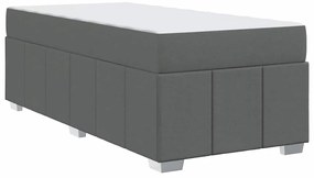 Estrutura da Cama Cinzento escuro 90 x 200 cm tecido