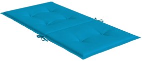 Almofadões lombares p/ cadeiras de jardim 2pcs oxford azul