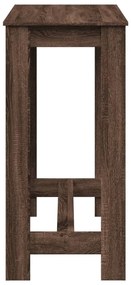 Mesa de bar 102x50x103,5 cm derivados madeira carvalho castanho