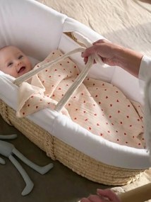 Manta MON CŒUR  estampado rosa