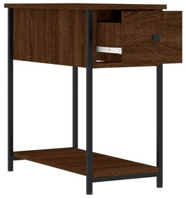 Mesa de cabeceira derivados de madeira carvalho castanho