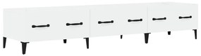 Móvel de TV 150x34,5x30cm madeira processada branco brilhante