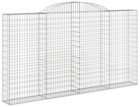 Cestos gabião arqueados 9pcs 300x30x160/180cm ferro galvanizado