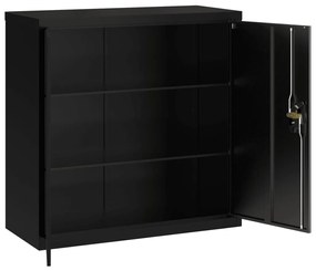 Arquivador 90x40x130 cm aço preto