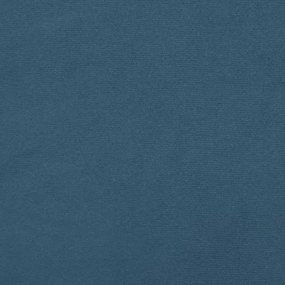 Cabeceira de cama veludo 80x5x78/88 cm azul