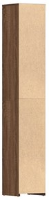Armário WC 30x30x183,5cm derivados de madeira carvalho castanho