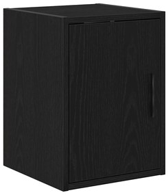 Armários de garagem 2 pcs derivados de madeira preto