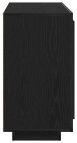 Buffet vidaXL Carvalho Preto 80x40x75 cm Madeira de Engenharia