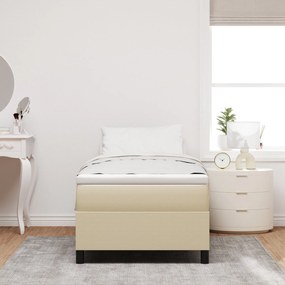 Cama Box vidaXL Verde Claro Cinza 90x200 cm em Tecido de Corduroy