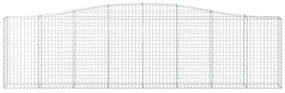 Cestos gabião arqueados 7pcs 400x30x100/120cm ferro galvanizado