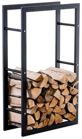 Suporte para lenha Keri V3 25 x 60 x 100 Preto