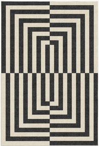 Tapete lavável de pelo curto Op Art by Jonathan Adler