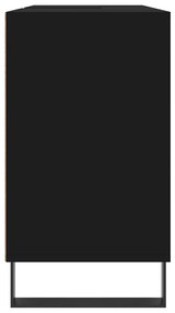 Armário de casa de banho 80x33x60 cm derivados de madeira preto