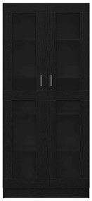 Armários de livros vidaXL 2 unidades Carvalho Preto 82,5x30,5x185 cm M