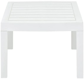 Mesa de jardim 78x55x38 cm plástico branco