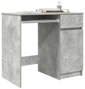 Secretária 86x49x76 cm derivados de madeira cinzento cimento