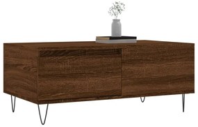 Mesa de centro 90x50x36,5cm derivados madeira carvalho castanho