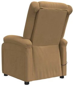 Poltrona de massagens veludo castanho