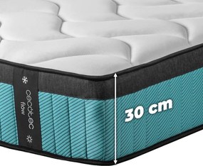 Colchão Flow 7900 Hybrid 150x190 híbrido multicamadas com núcleo de molas ensacadas SpringCore
