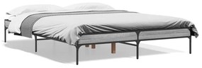 Estrutura de cama 160x200 cm derivados de madeira/metal